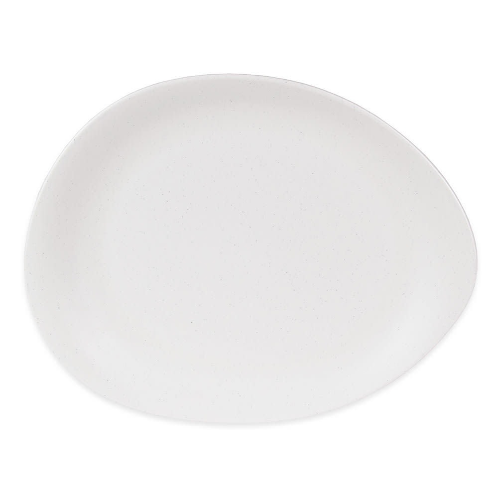 192-DRI15DME 14 1/8" x 11 1/4" Oval Driftstone Platter - Melamine, Driftwood