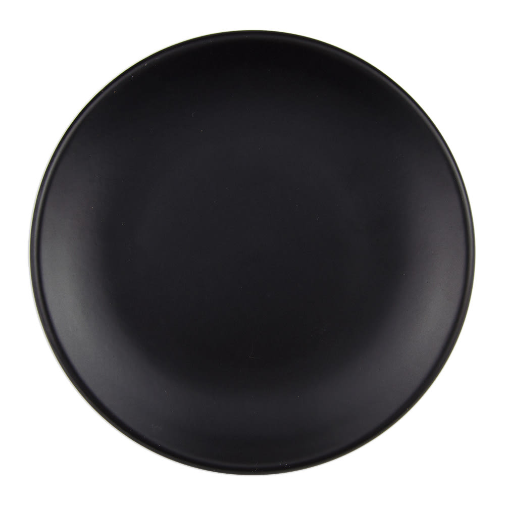 192-DRI1O 6" Round Driftstone Plate - Porcelain, Onyx