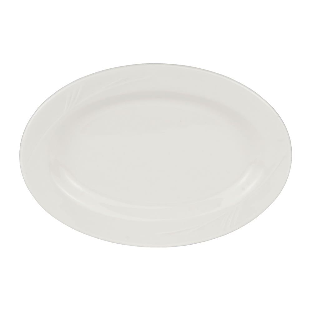 192-END34 13 1/2" Oval Porcelain Platter, Endurance