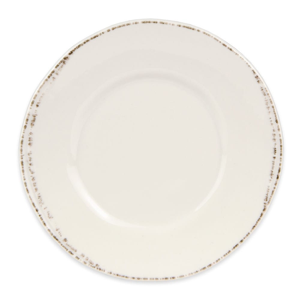 192-FH500 6 3/8" Round Plate - Ceramic, Cream White, Wide Rim