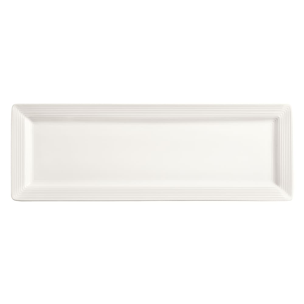 Libbey SL-26S 12" x 8" Rectangular Slate Select Platter - Porcelain ...