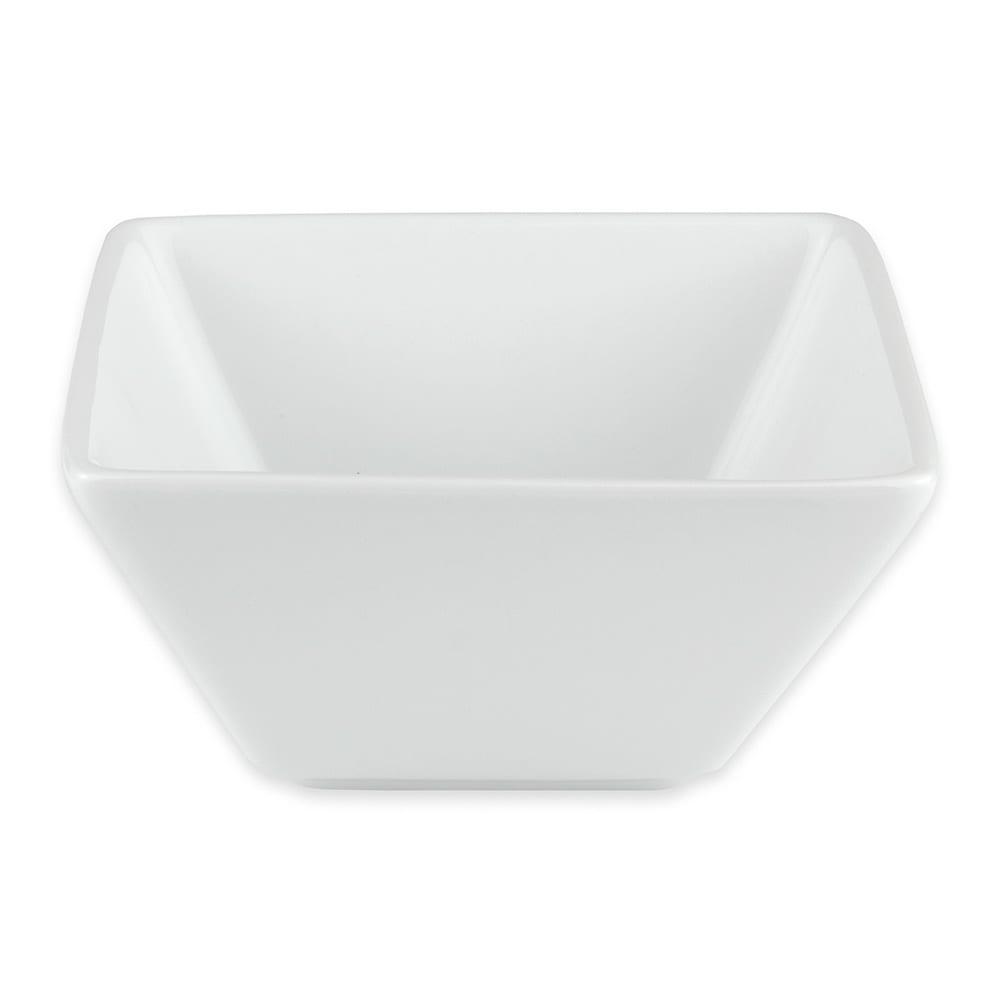 192-SL111 4 1/2" Square Porcelain Bowl w/ 11 oz Capacity, Ultra Bright White, Slate