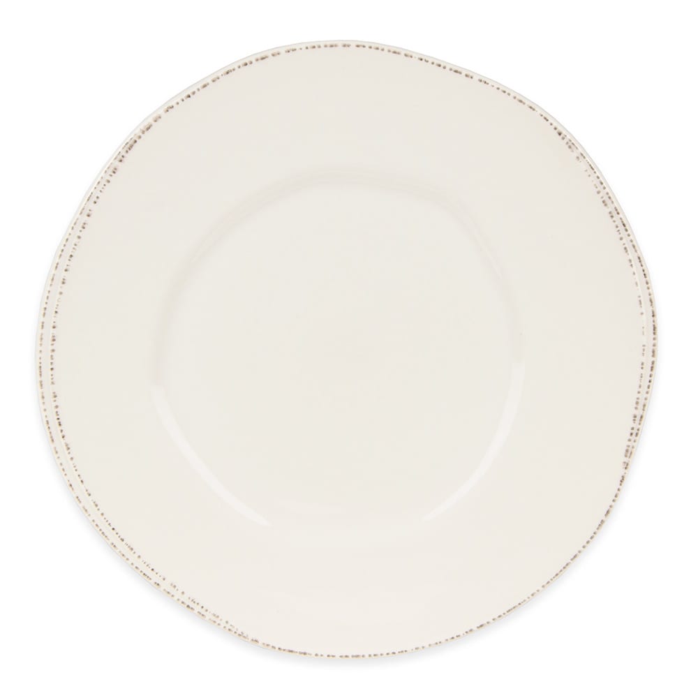 192-FH503 10 1/2" Round Plate - Ceramic, Cream White, Wide Rim