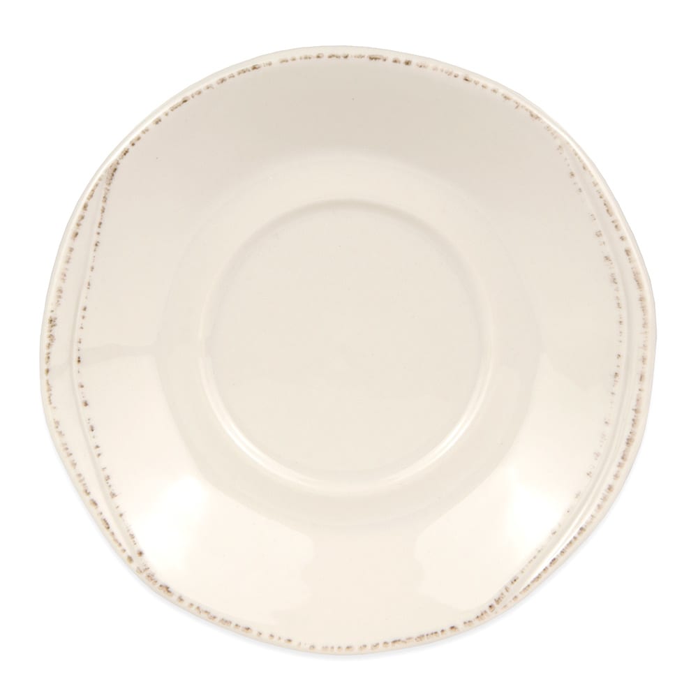 192-FH519 6 1/4" Round Saucer - Ceramic, Cream White