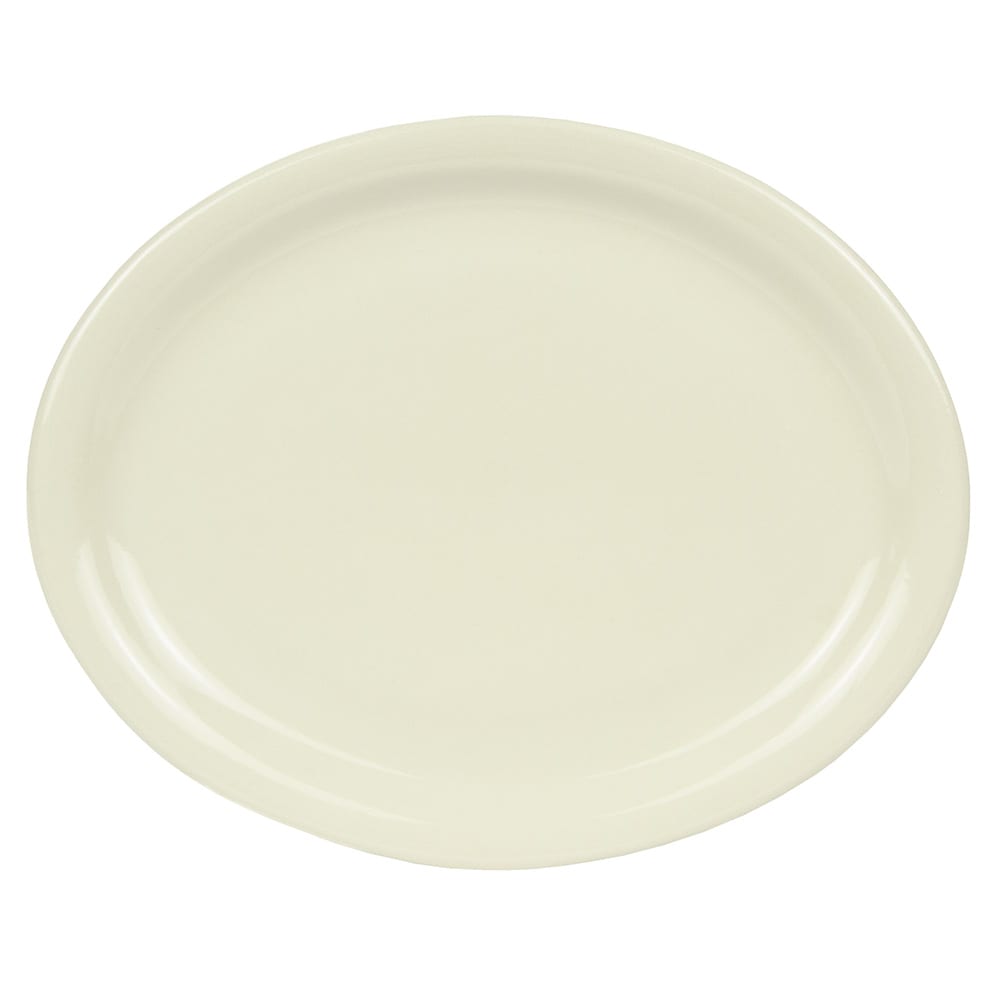 192-NR13 11 1/2" Platter w/ Narrow Rim, Cream White, Kingsmen White