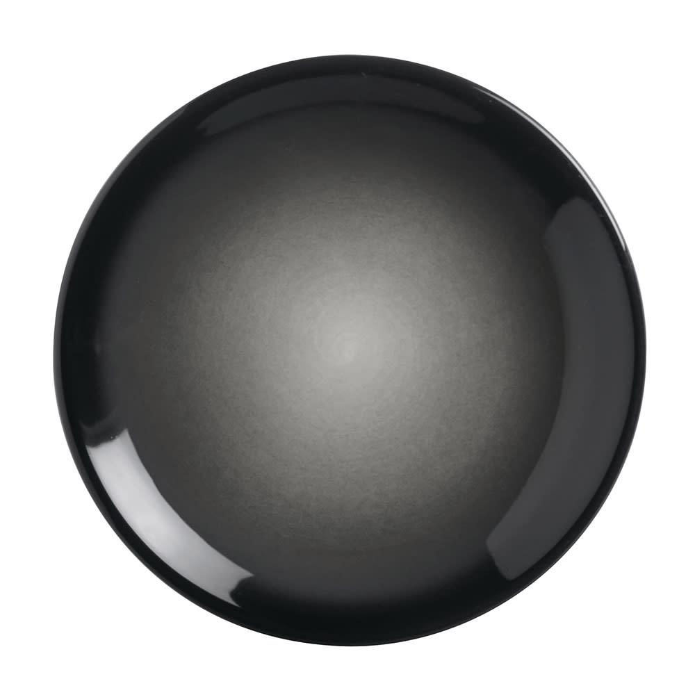 192-PEB1O 6" Round Plate, Pebblebrook, Obsidian Porcelain