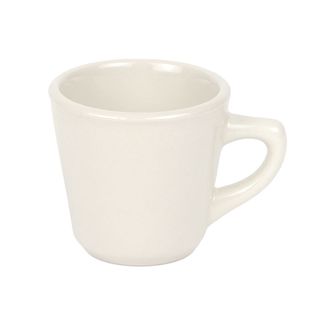 192-PWC1 Cream White Rolled Edge Cup, Princess White, Round