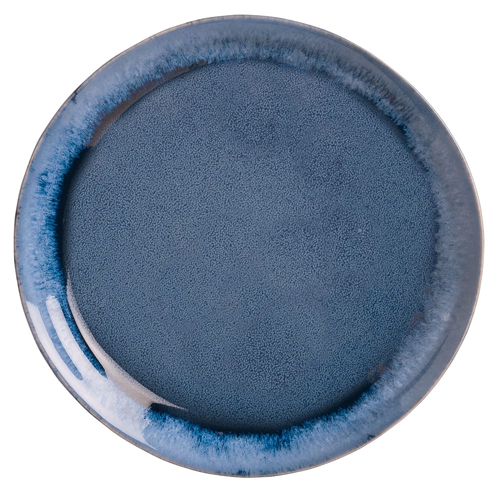 192-STONE2 8 5/8" Round Stonewash Plate - Stoneware, Blue