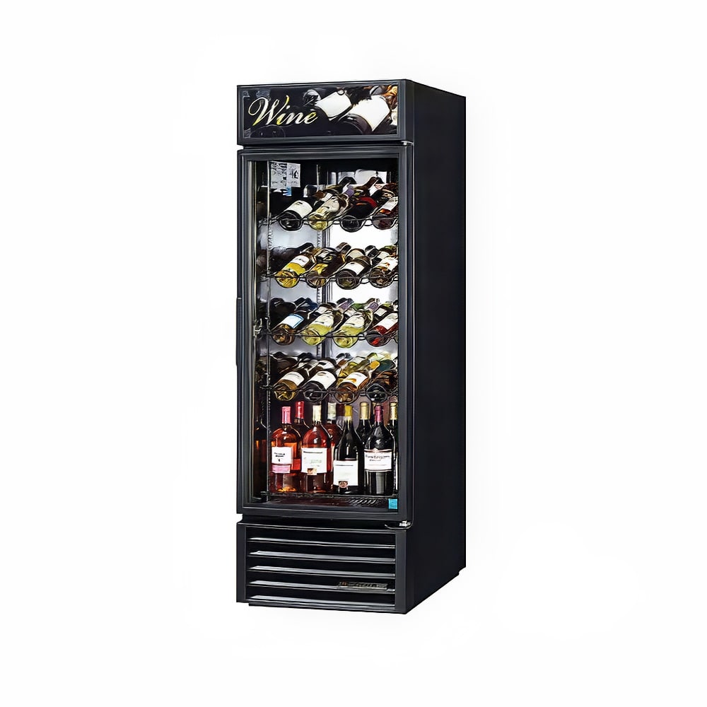598-GDM23WBK 27" One Section Wine Cooler w/ (1) Zone - 106 Bottle Capacity, Black, 115v