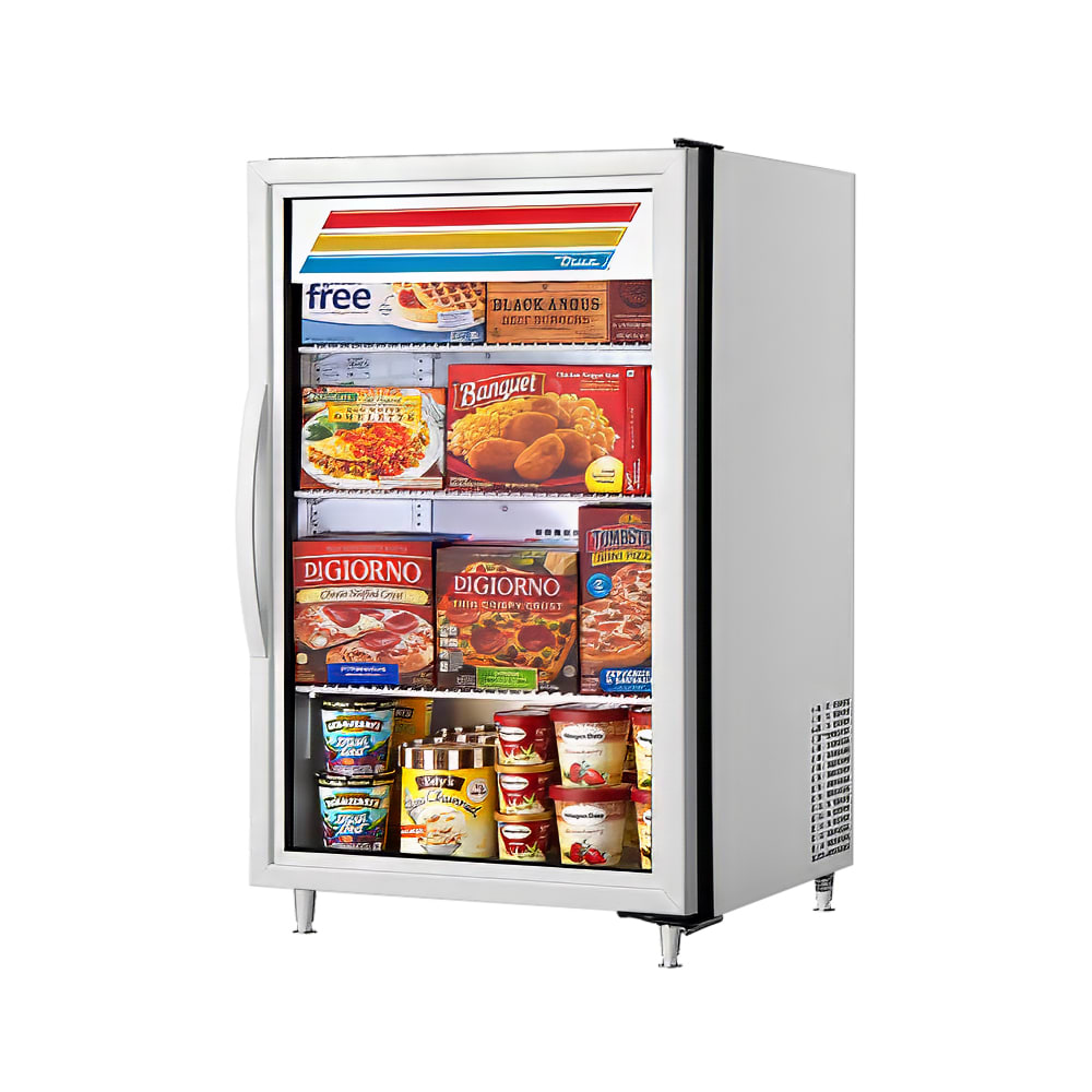 598-GDM7F 24 1/8" Countertop Freezer w/ Front Access - Swing Glass Door, White, 115v