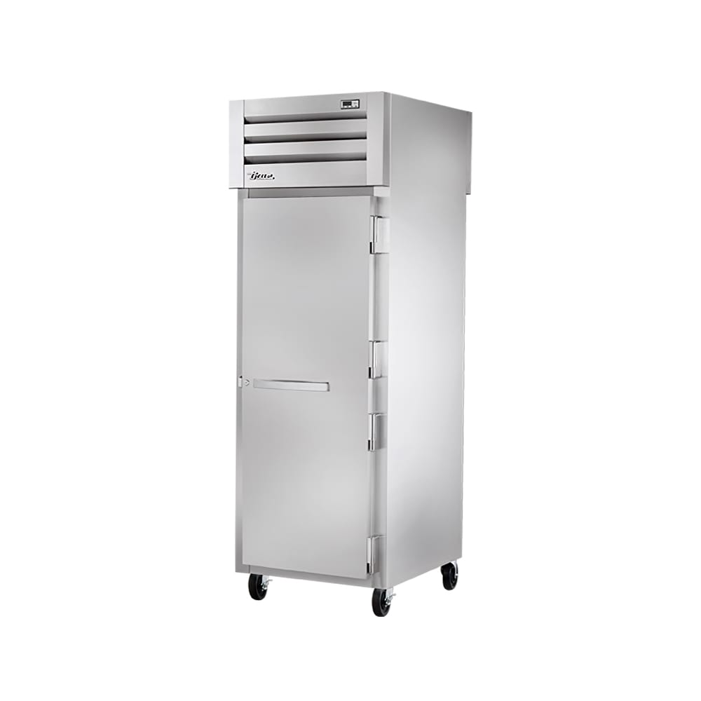 598-STA1RPT1S1G 27 1/2" One Section Pass Thru Refrigerator, (1) Glass Door, (1) Solid Door,...