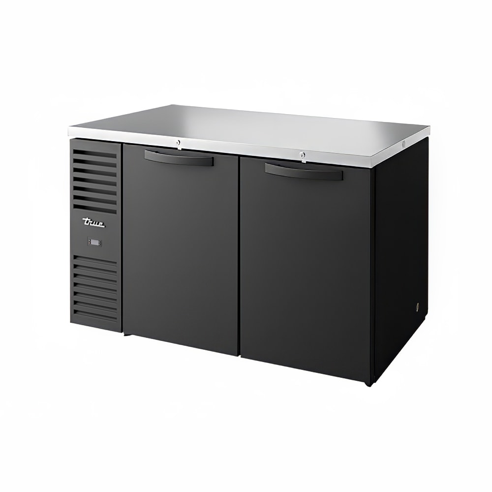598-TBR60PTSZ1LBSSSS 60" Bar Refrigerator - Swinging Solid Doors, Black, 115v