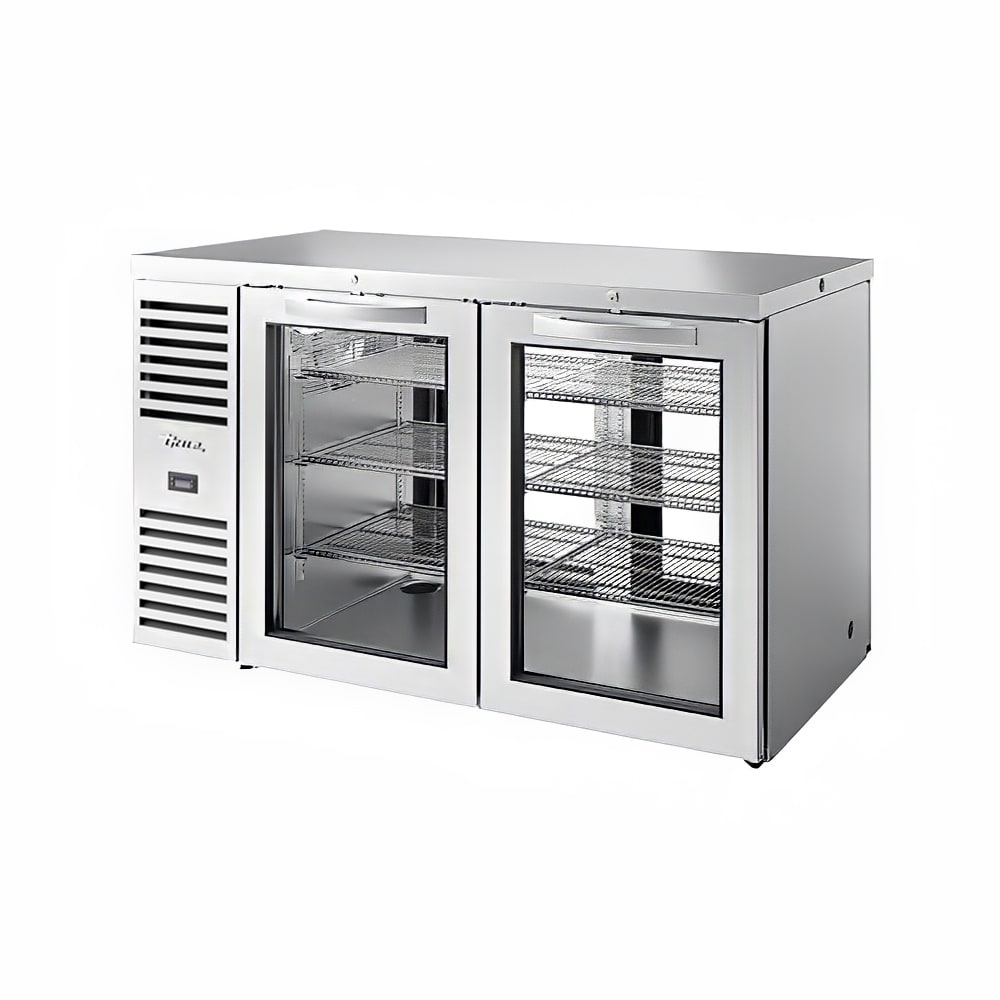 598-TBR60PTSZ1LSGGGG 60" Bar Refrigerator - 1 Swinging Glass Door, Stainless, 115v