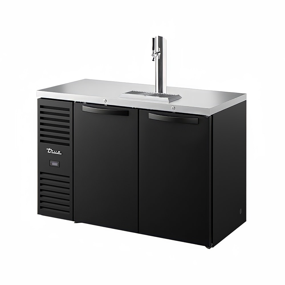 598-TDR52RISZ1LBSS1 52" Kegerator Beer Dispenser w/ (1) Keg Capacity - (1) Column, Black, 11...