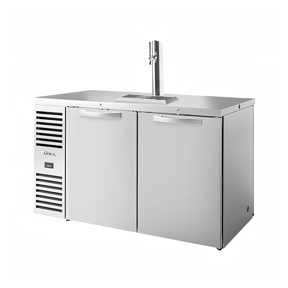 598-TDR60PTSZ1LSSSSS 60" Kegerator Pass-Thru Beer Dispenser w/ (2) Keg Capacity - (1) Column...