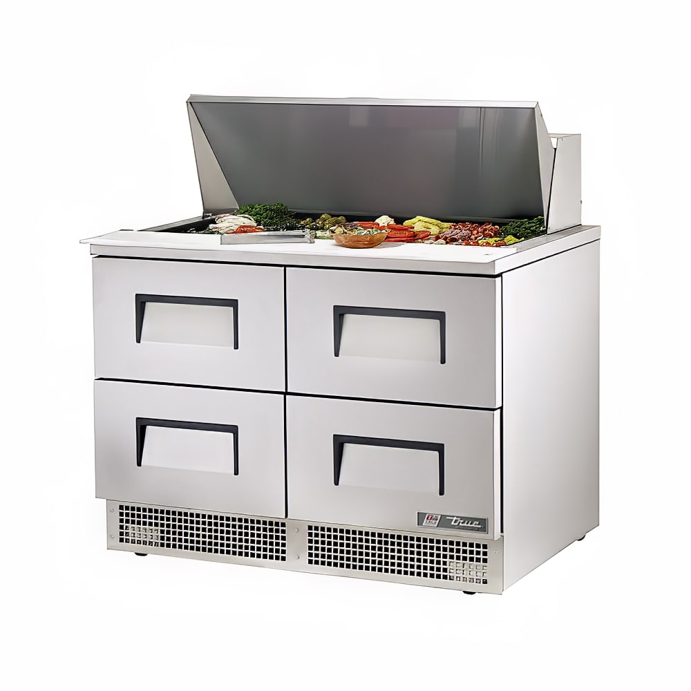 598-TFP4818MD4 48" Sandwich/Salad Prep Table w/ Refrigerated Base, 115v