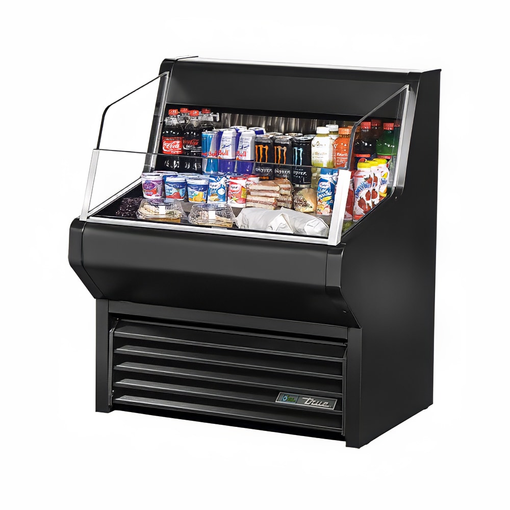 598-THAC36BK 36 1/8" Horizontal Open Air Cooler w/ (3) Levels, 115v