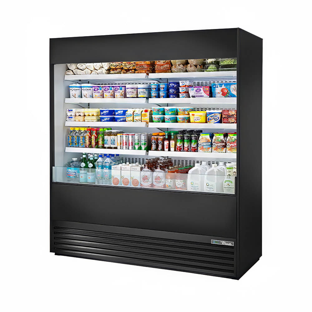 598-TOAM72HCNSL01 72" Vertical Open Air Cooler w/ (5) Levels - Black, 208-230v