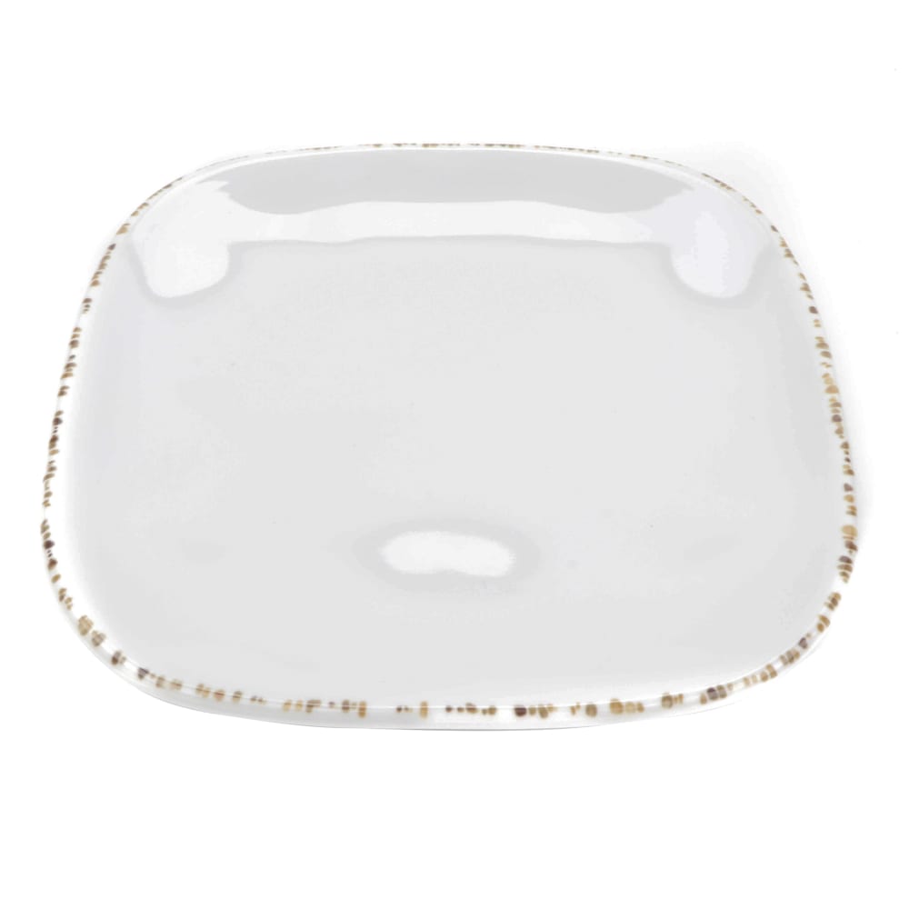 284-SCS4UM 4" Square Melamine Bread/Side Dish Plate, Urban Mill