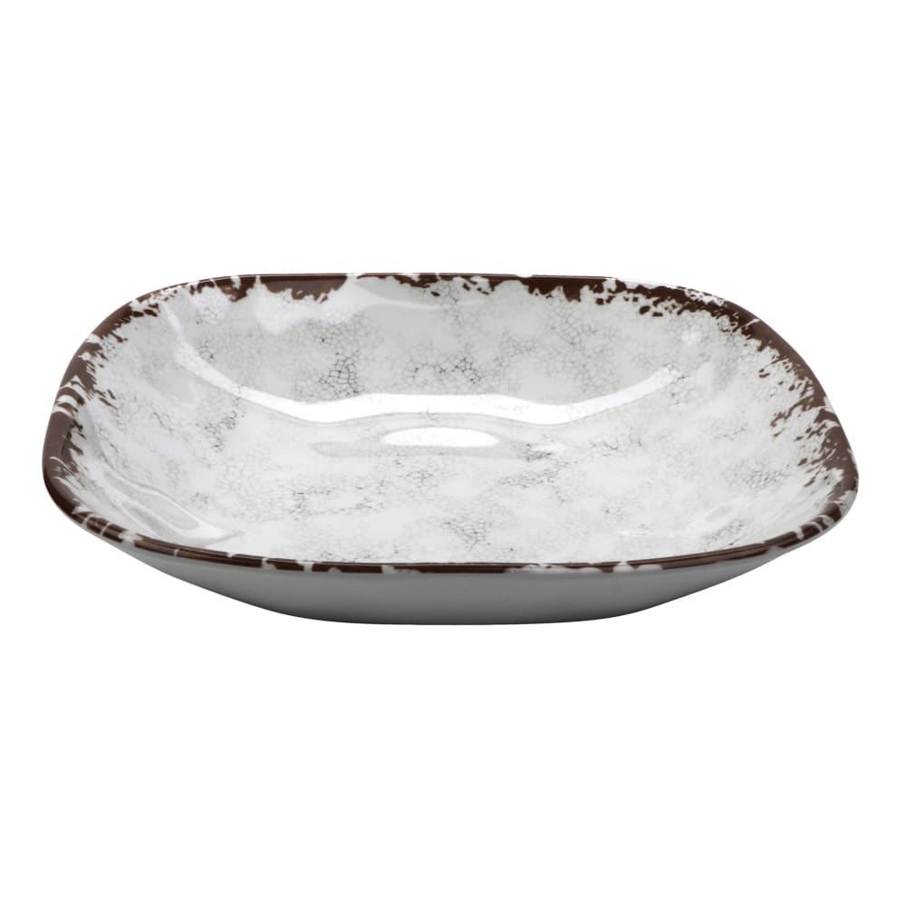 284-SB48FM 1 1/2 qt Square Melamine Entrée/Salad/Pasta Bowl, French Mill