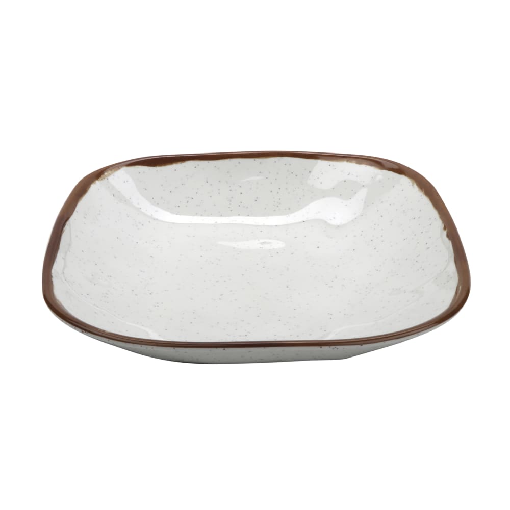 284-SB48RM 1 1/2 qt Square Melamine Entrée/Salad/Pasta Bowl, Rustic Mill