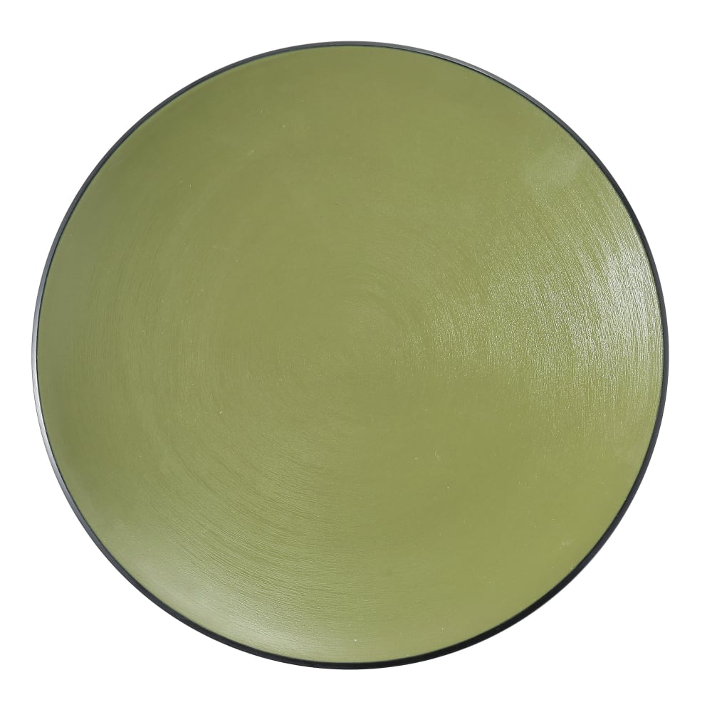 614-BM109GR 8 1/2" Round Melamine Dinner Plate, Green