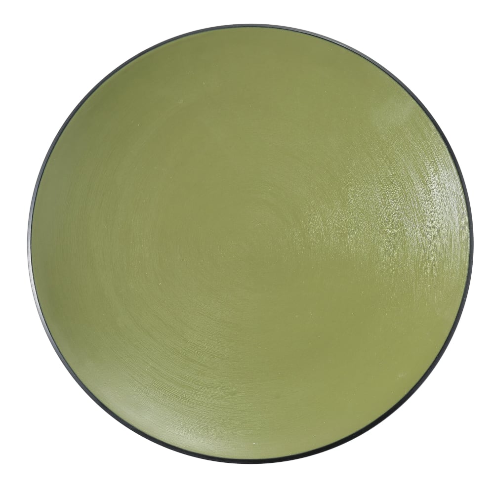 614-BM111GR 11 1/2" Round Melamine Dinner Plate, Green