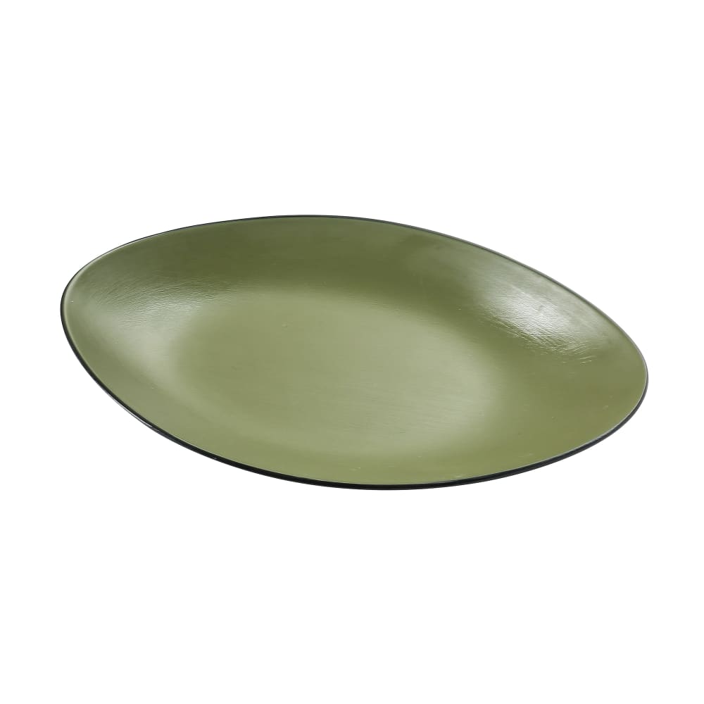 Yanco BM 211GR 11 1 2 x 7 Oval Melamine Dinner Plate Green