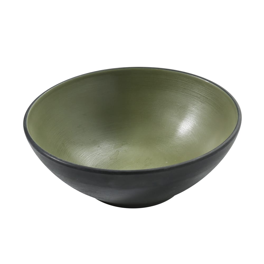 614-BM407GR 24 oz Round Melamine Cereal/Salad Bowl, Green