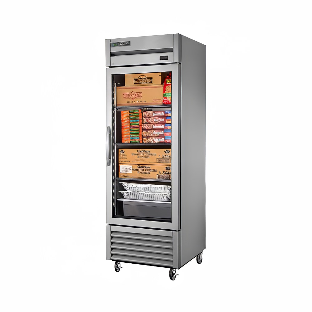 598-TS23FGFLXHCFGD01 26 15/16" One Section Commercial Combo Refrigerator Freezer -Glass Door...