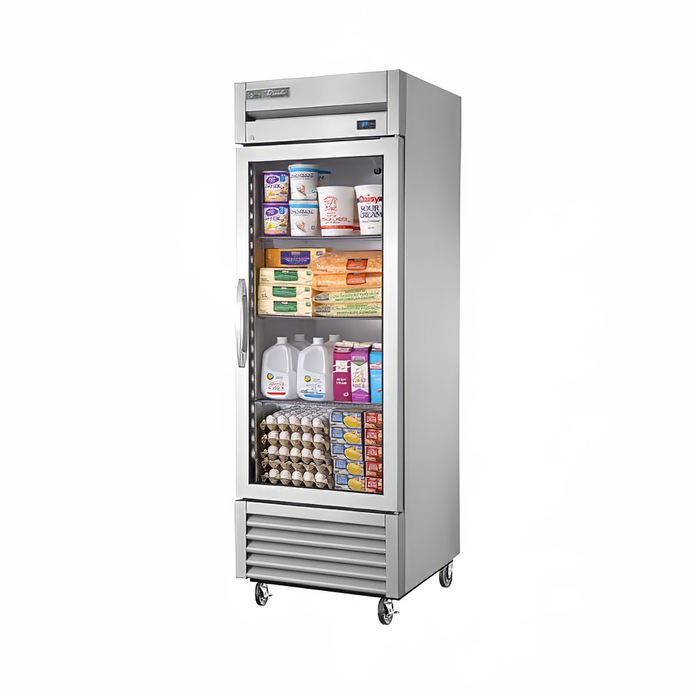 598-TS23G 27" One Section Reach In Refrigerator, (1) Right Hinge Glass Door, 115v