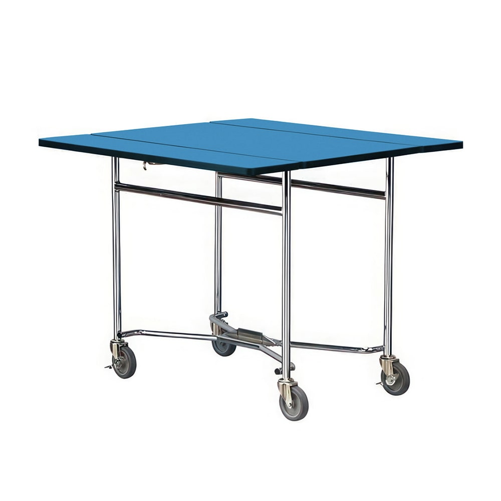 Lakeside 413 36" Square Table Room Service Cart, Royal Blue