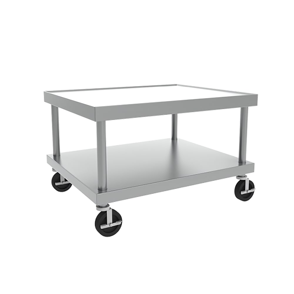 207-STANDC72 Equipment Stand, 72 x 24" w/ Marine Edge, 5" Casters