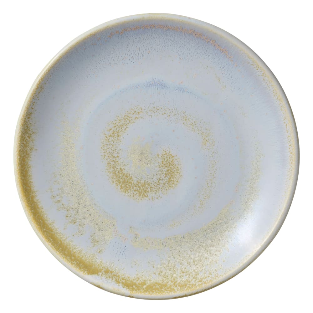 192-801121541000100 6" Round Perfect Match Flat Coupe Plate - Porcelain, Breeze