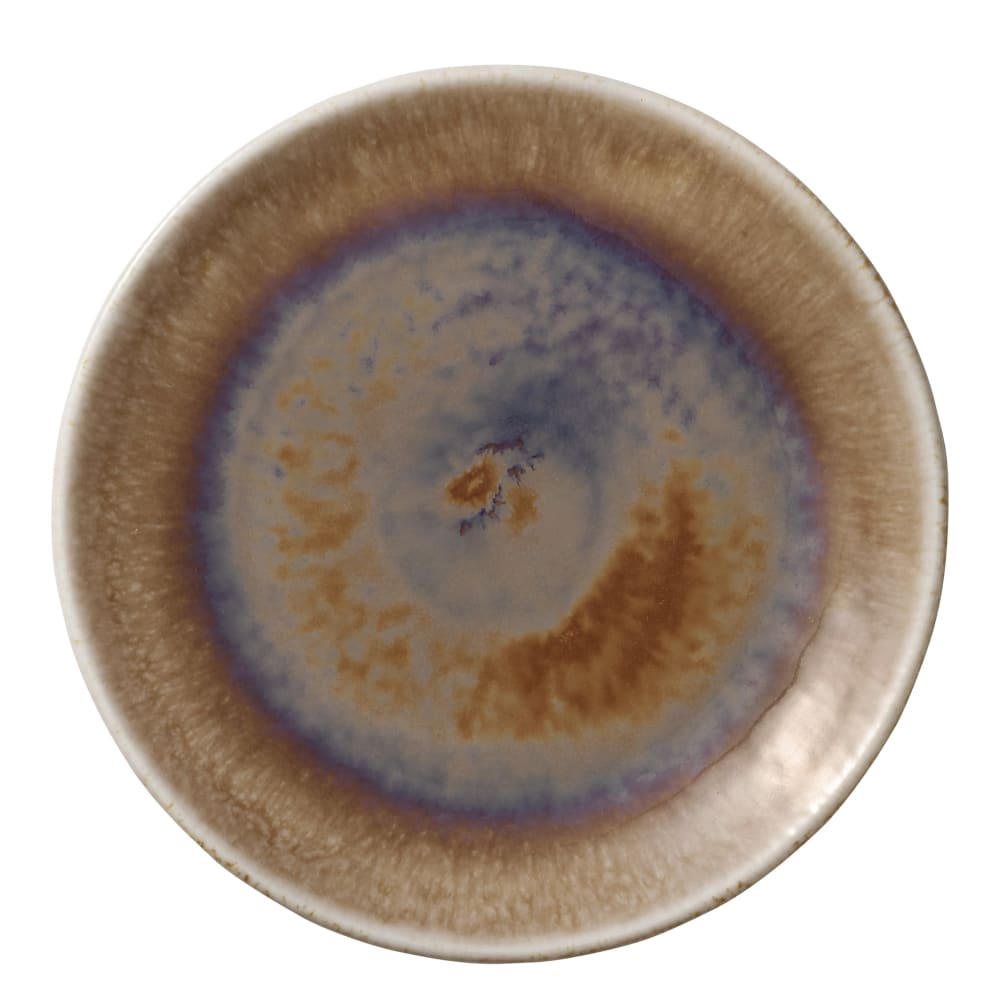 192-801121541000101 6" Round Perfect Match Flat Coupe Plate - Porcelain, Oyster