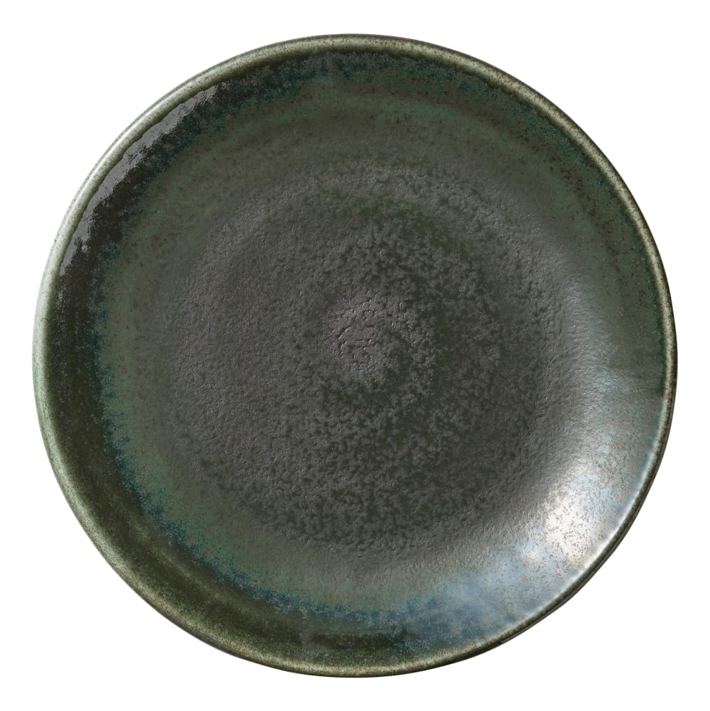 192-801121541000103 6" Round Perfect Match Flat Coupe Plate - Porcelain, Avocado