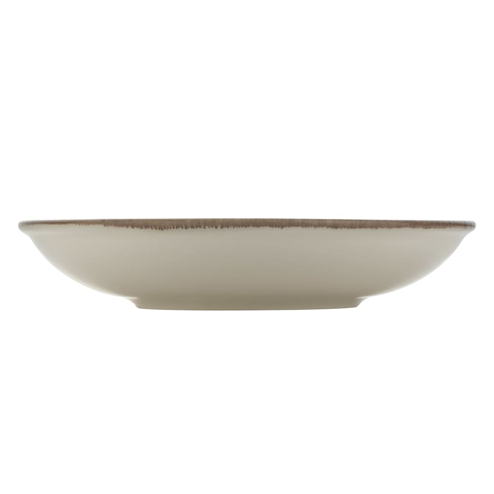 192-801132341000101 9 1/8" Round Perfect Match Deep Coupe Plate - Porcelain, Oyster