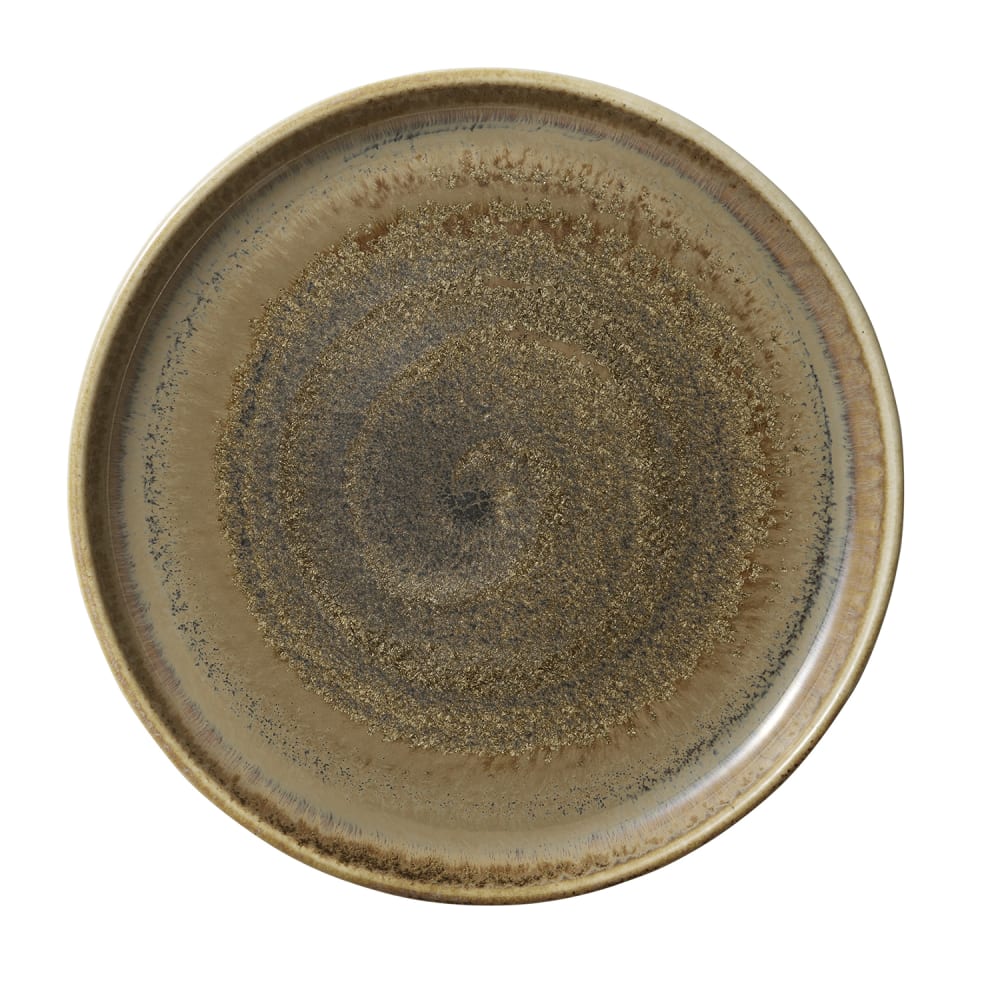 192-801182141000102 8 1/2" Round Perfect Match Flat Plate - Porcelain, Cumin