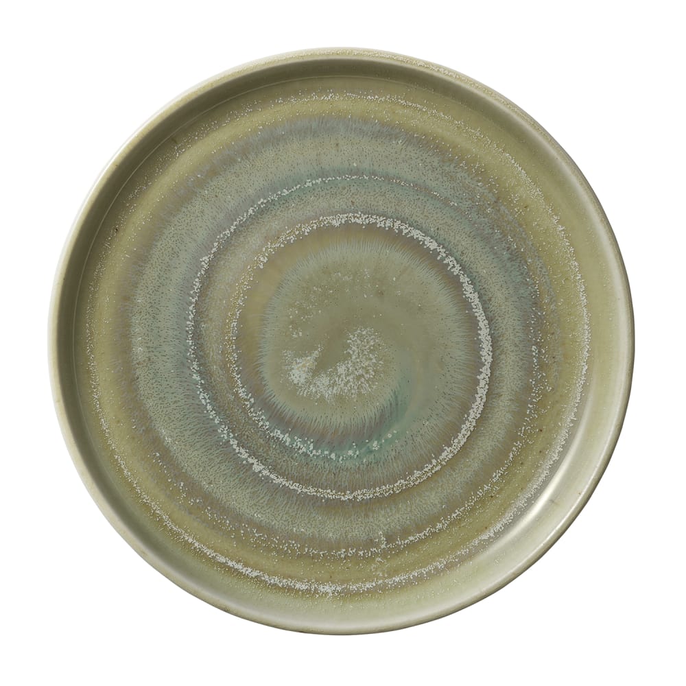 192-801182141000104 8 1/2" Round Perfect Match Flat Plate - Porcelain, Thyme
