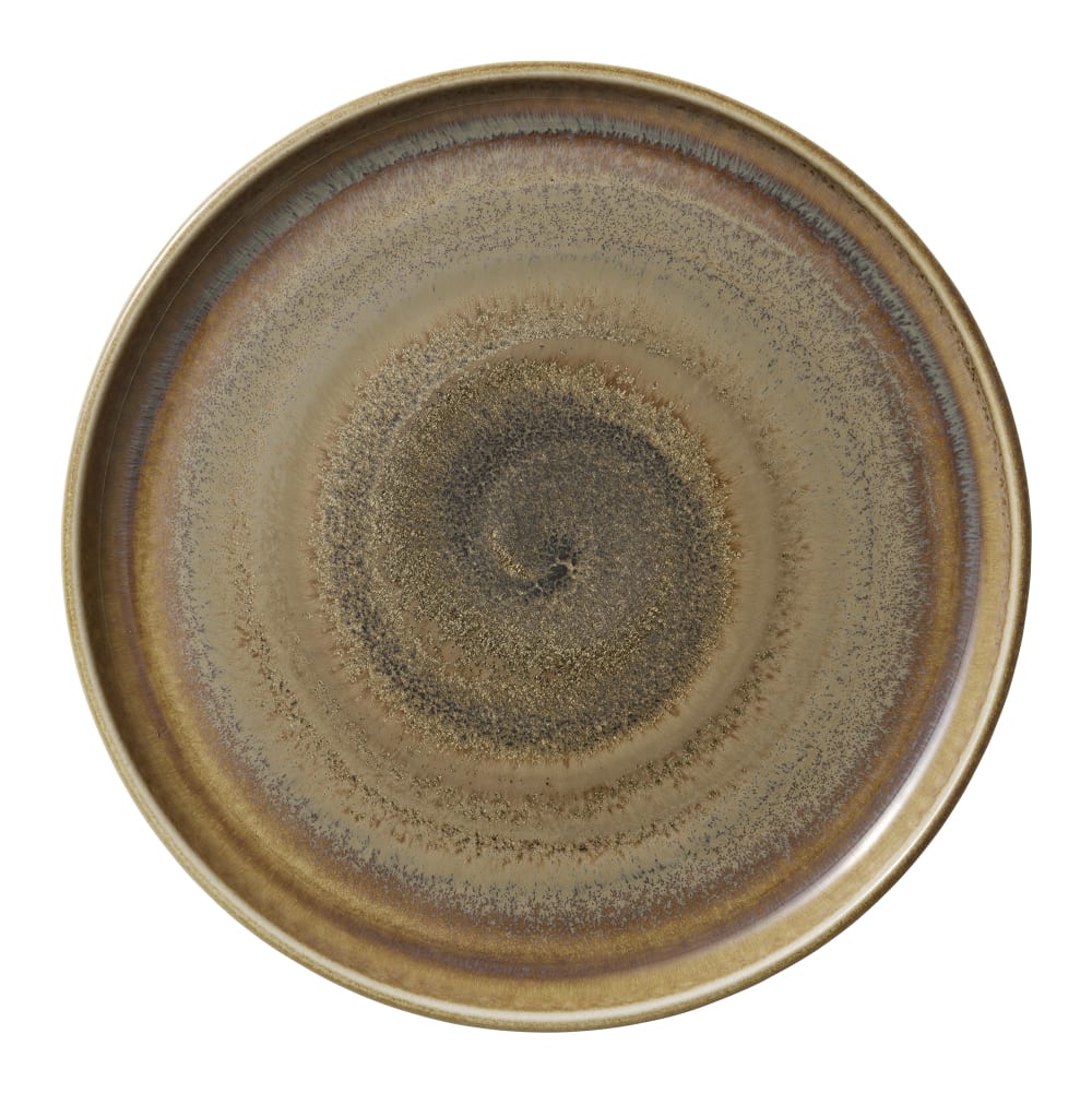 192-801182741000102 10 1/2" Round Perfect Match Flat Plate - Porcelain, Cumin