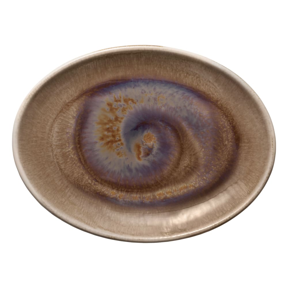 192-801222541000101 10" x 7 1/2" Oval Perfect Match Coupe Platter - Porcelain, Oyster