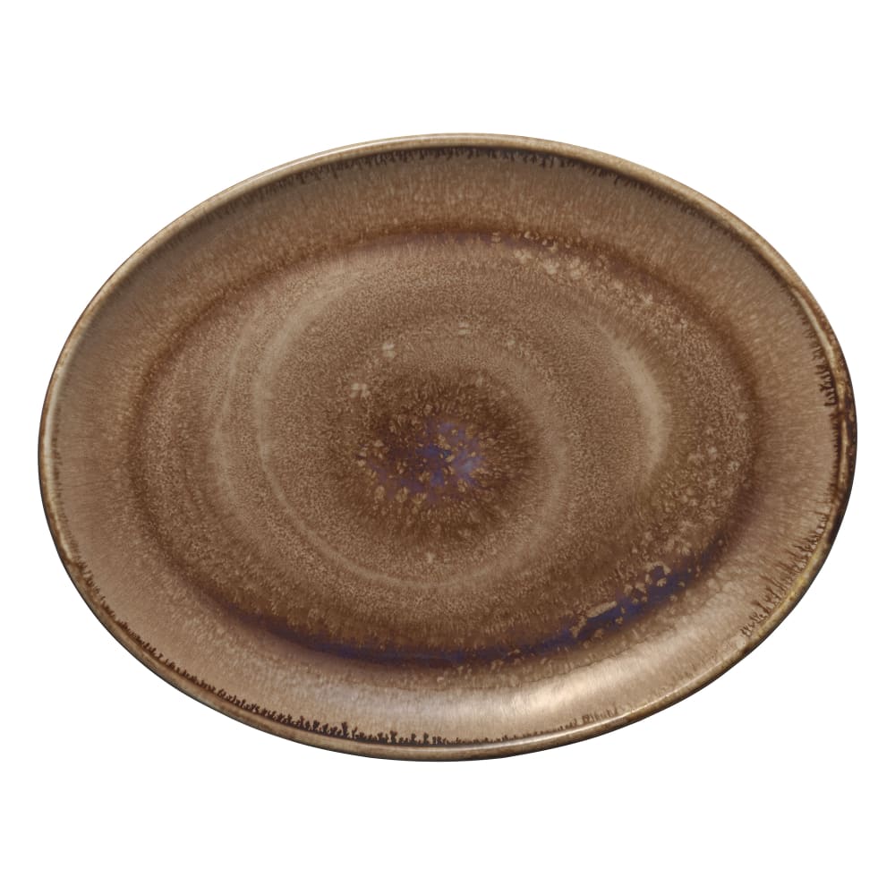 192-801223141000101 12 1/8" x 9 3/8" Oval Perfect Match Coupe Platter - Porcelain, Oyst...
