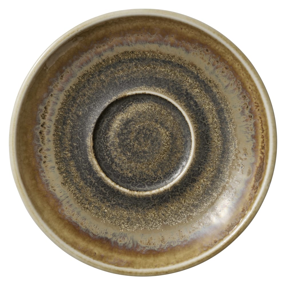 192-801693441000102 6 1/8" Round Perfect Match Saucer - Porcelain, Cumin