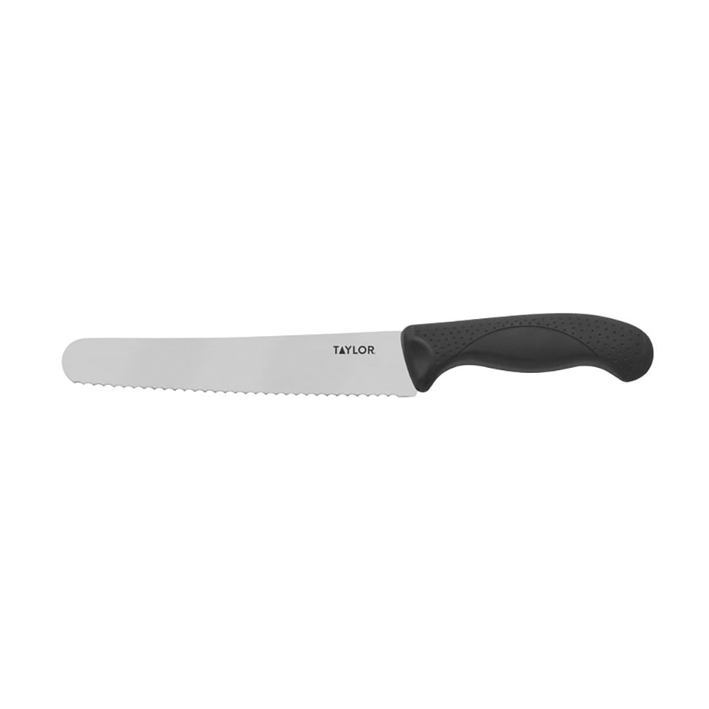 383-5248372 8" Bread Knife w/ Black Nylon/Silicone Handle, High Carbon German Steel