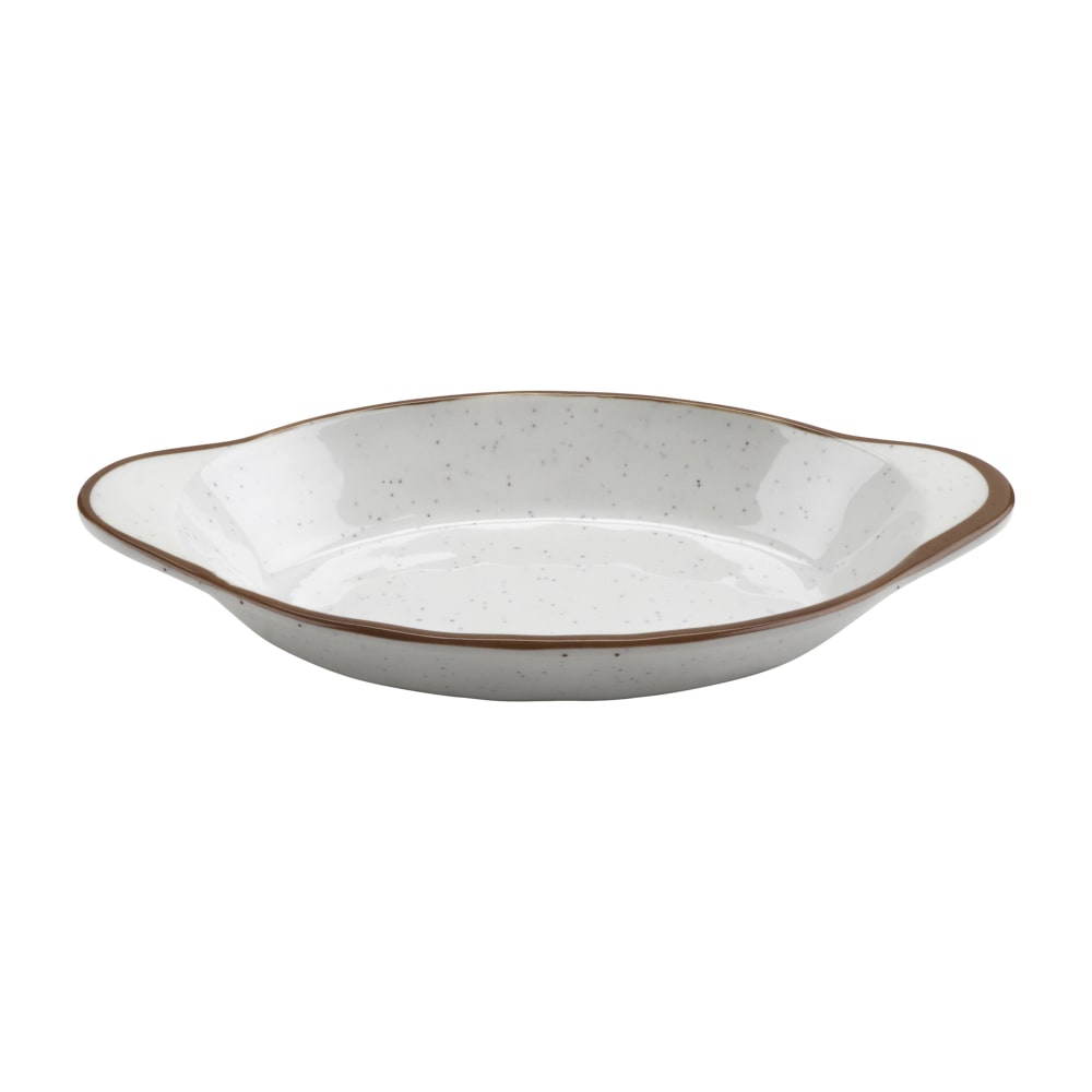 284-SD08RM Oval Side Dish, 8 1/2" x 4 1/2", Melamine, Rustic Mill
