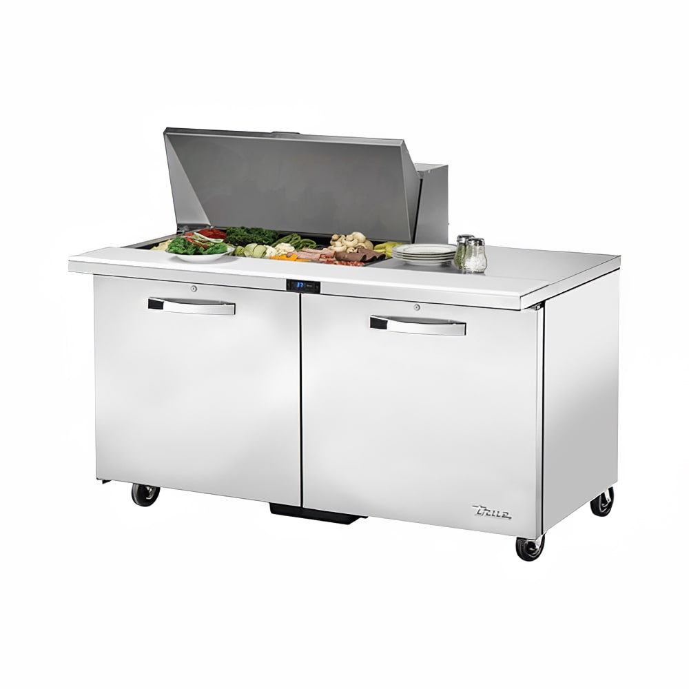 598-TSSU6015MBADAHC3 60" Spec Series® Mega Top Sandwich/Salad Prep Table w/ Refrigerated Bas...