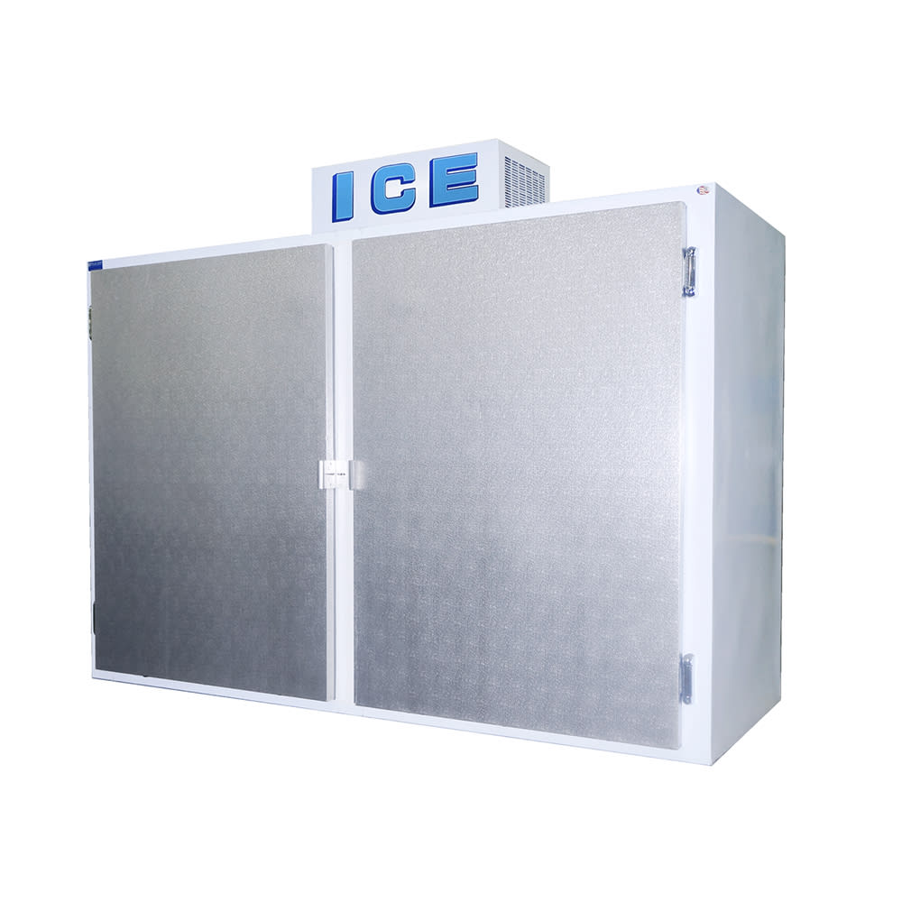 Polar Temp 1000ADBSL 94" Outdoor Ice Merchandiser w/ (98) 20 lb Bag Capacity - Solid Doors, 120v