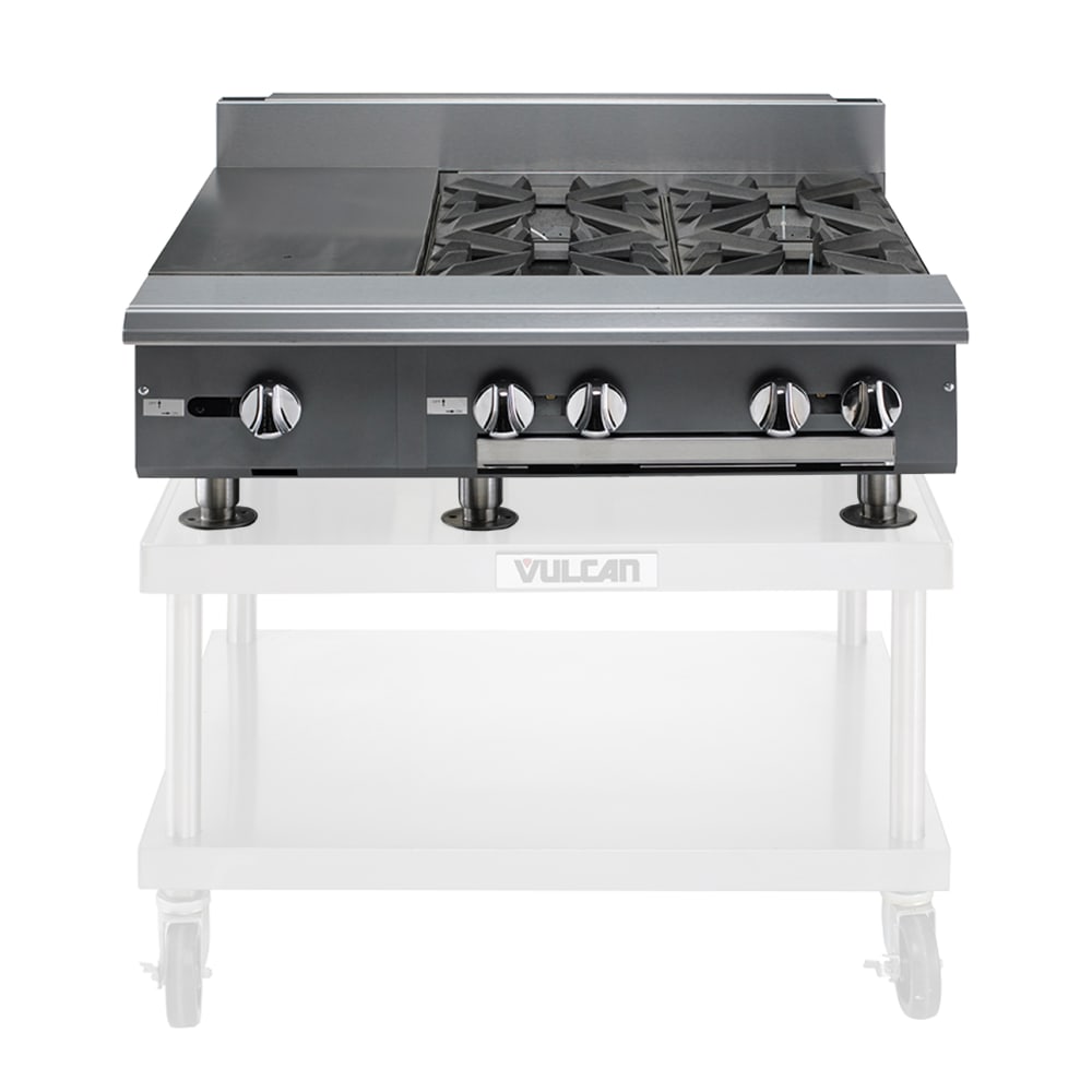 207-V112HBNG 12" Gas Range w/ Hot Top & Storage Base, Natural Gas