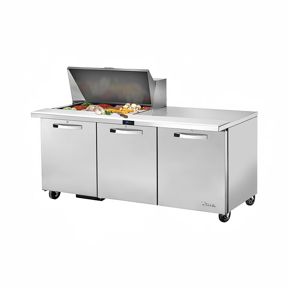 598-TSSU7215MBADAHC3 72" Spec Series® Mega Top Sandwich/Salad Prep Table w/ Refrigerated Bas...