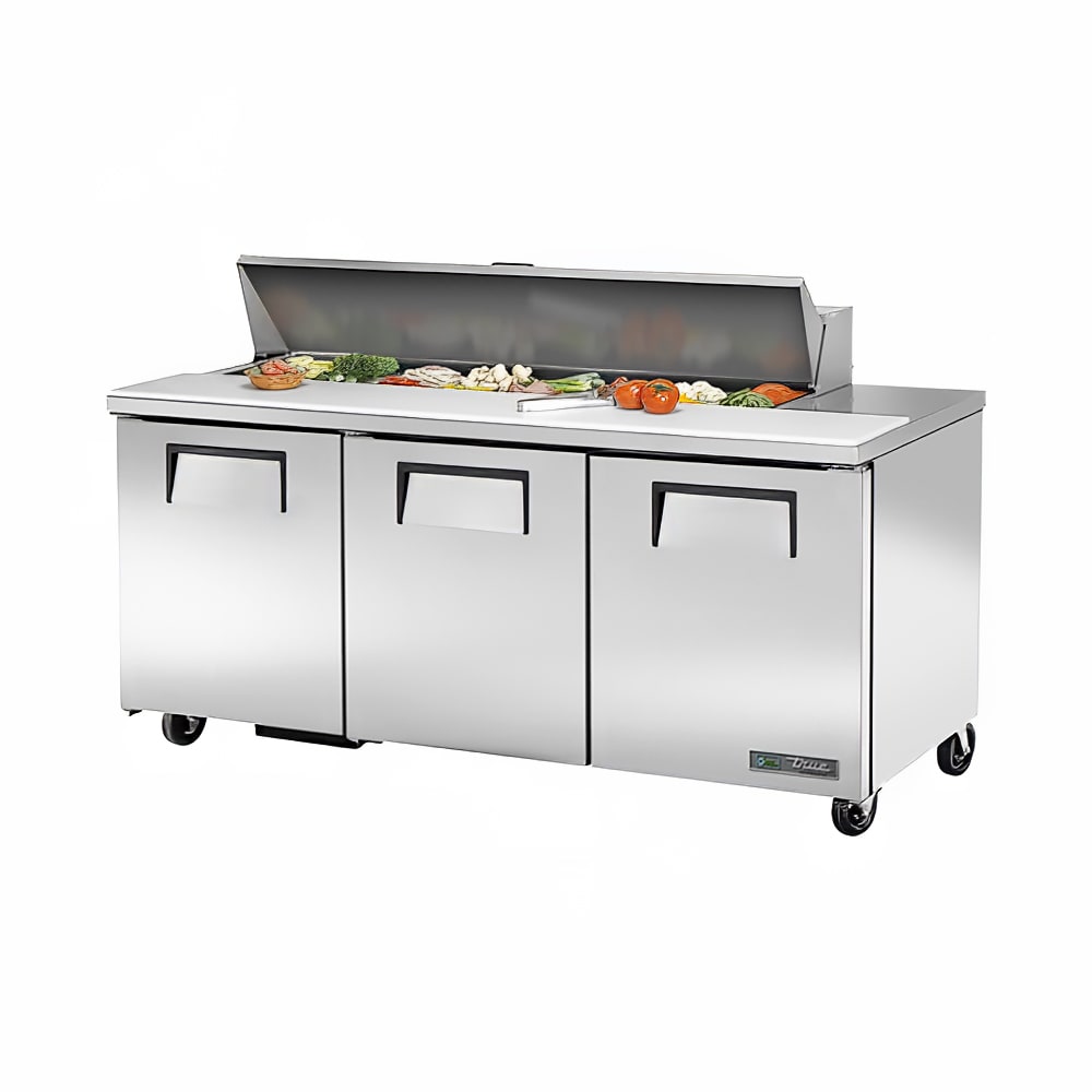 598-TSSU7216 72" TSSU Series Sandwich/Salad Prep Table w/ Refrigerated Base, 115v